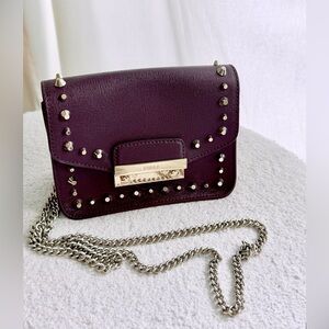 Furla Metropolis Leather Studded Crossbody Bag